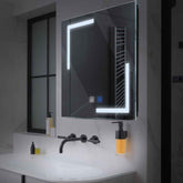 LED Spiegel Quadratisch | Touch-Schalter | Anti-Beschlag-Funktion | Kaltweißes Licht - Reyze Seria Salono Model 3